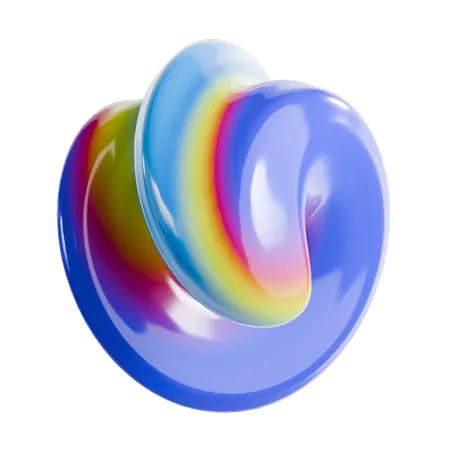 Torus Abstract Shape  3D Icon