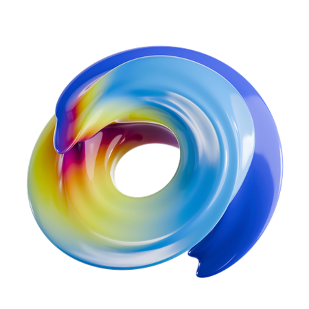 Torus Abstract Shape  3D Icon