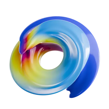 Torus Abstract Shape  3D Icon