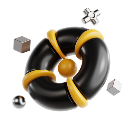 Torus Abstract Shape  3D Icon