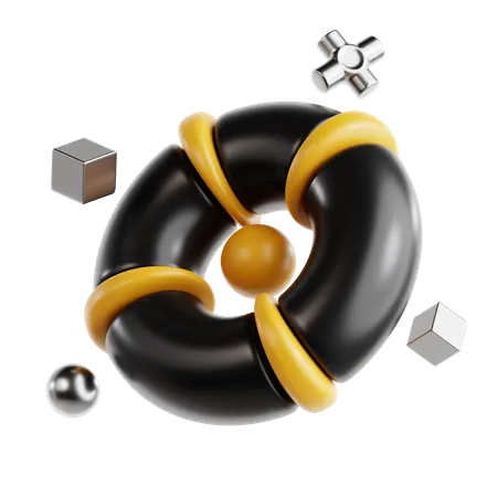 Torus Abstract Shape  3D Icon