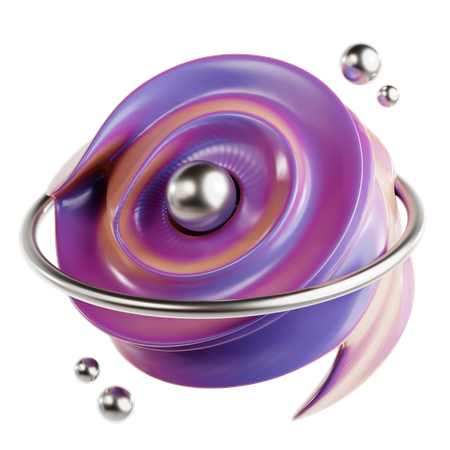 Torus Abstract Shape  3D Icon