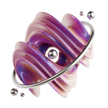 Torus Abstract Shape  3D Icon