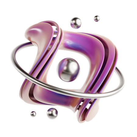 Torus Abstract Shape  3D Icon