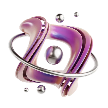 Torus Abstract Shape  3D Icon