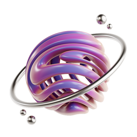 Torus Abstract Shape  3D Icon