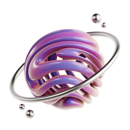 Torus Abstract Shape  3D Icon