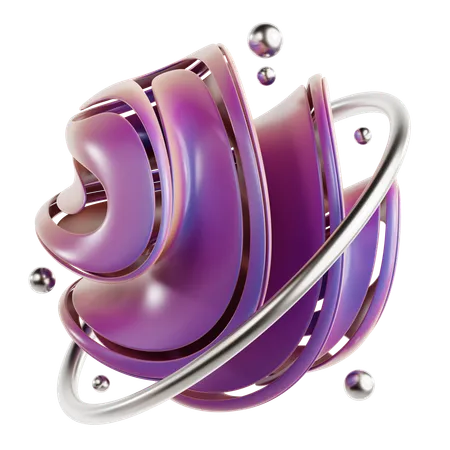 Torus Abstract Shape  3D Icon