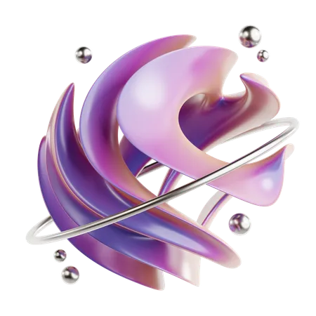 Torus Abstract Shape  3D Icon