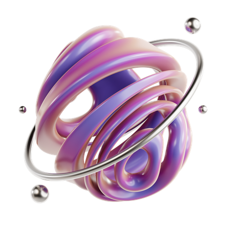 Torus Abstract Shape  3D Icon