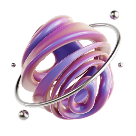 Torus Abstract Shape  3D Icon