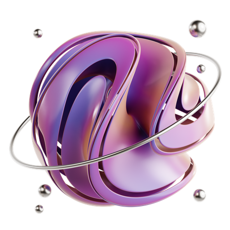 Torus Abstract Shape  3D Icon