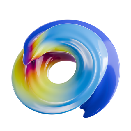 Torus abstrakte Form  3D Icon