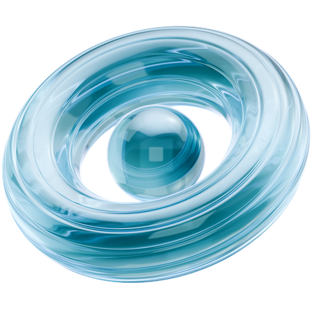 Torus And Sphere Shape  3D Icon