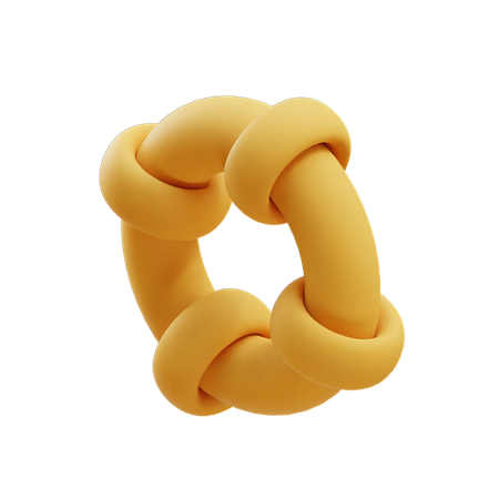 Torus auf Torus  3D Illustration