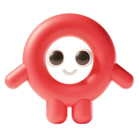 Torus character  3D Icon