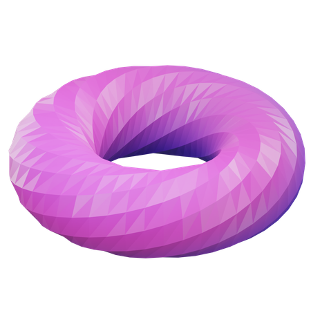 Torus Geometric  3D Icon