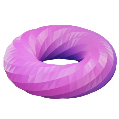 Torus Geometric  3D Icon