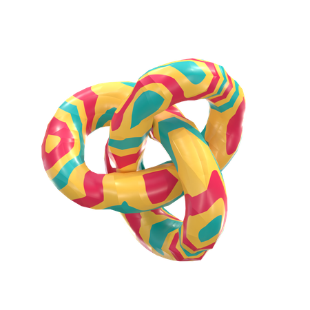 Torus Knot 3D Illustration