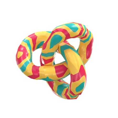 Torusknoten  3D Illustration