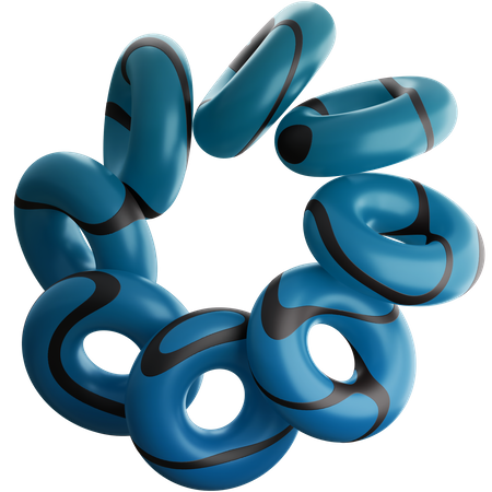 Torus Ring  3D Illustration