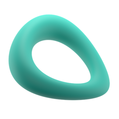 Torus Ring Bend  3D Icon