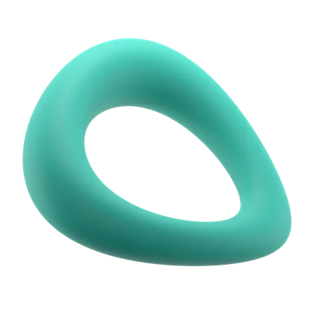 Torus Ring Bend  3D Icon