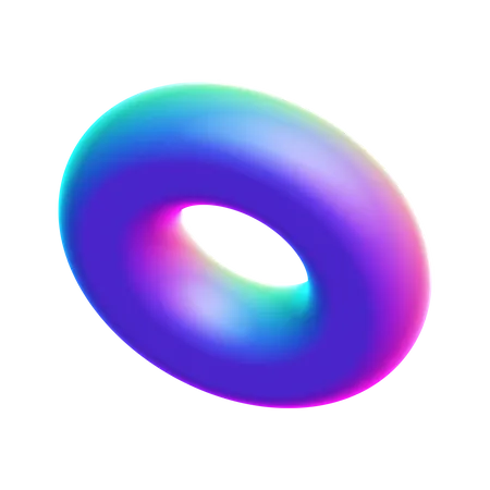 Torus Shape  3D Icon