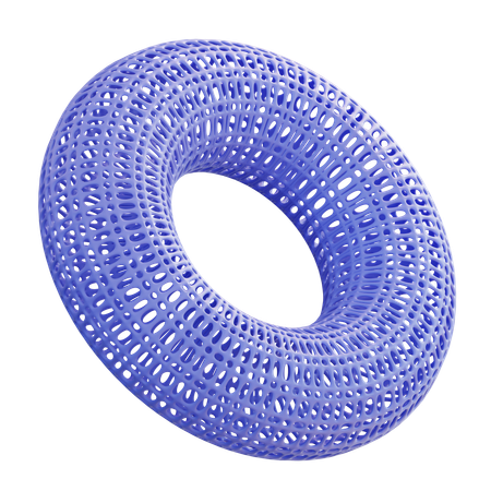 Torus Wireframe  3D Icon