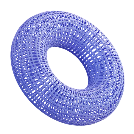 Torus Wireframe  3D Icon