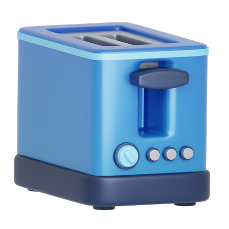 Tostadora azul  3D Icon