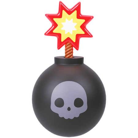 Totenkopfbombe  3D Icon