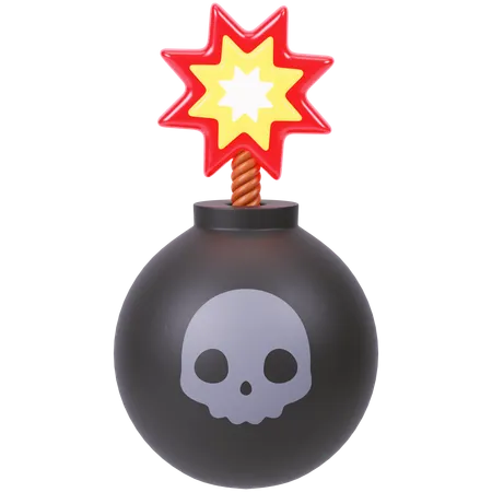 Totenkopfbombe  3D Icon