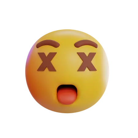 Toter Emoji  3D Icon