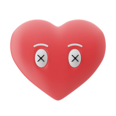 Totes Herz  3D Emoji