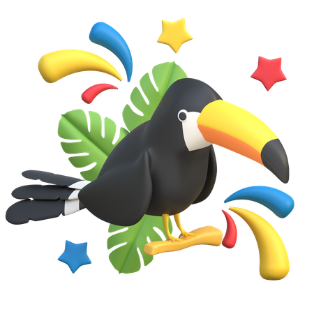 Toucan Bird  3D Icon