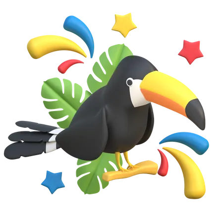 Toucan Bird  3D Icon