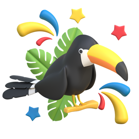 Toucan Bird  3D Icon