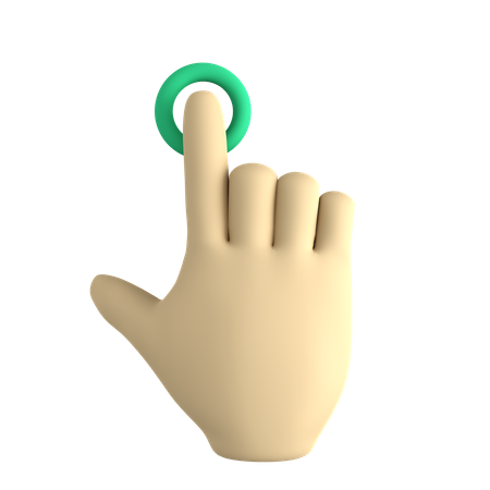 Touch Click  3D Icon