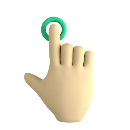 Touch Click  3D Icon