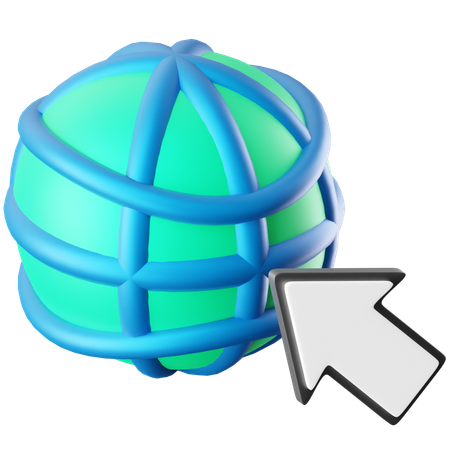 Touch Globe  3D Icon