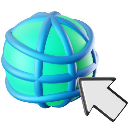 Berühren Sie den Globus  3D Icon