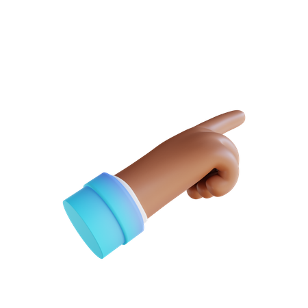 Touch Hand gesture  3D Illustration