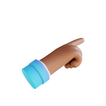 Touch Hand gesture  3D Illustration