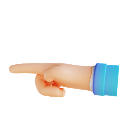 Touch Hand gesture  3D Illustration