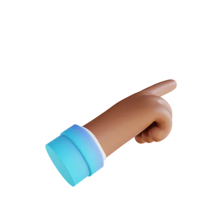 Touch Hand gesture 3D Illustration