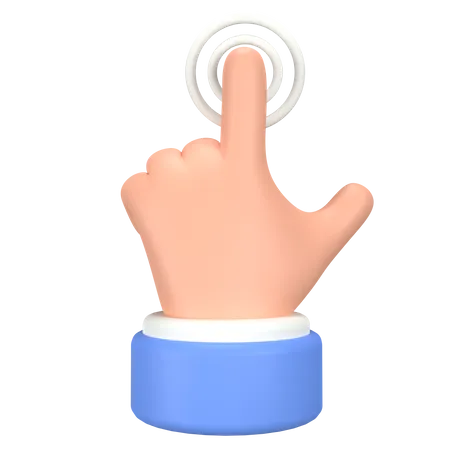 Touch Hand Gesture  3D Icon
