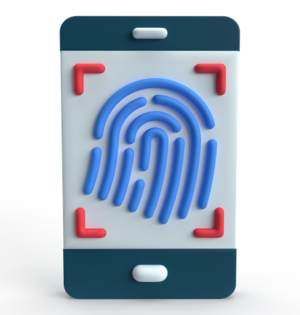 Touch Id  3D Icon