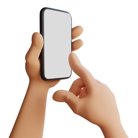 Touch mobile screen  3D Icon