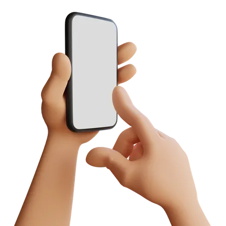 Touch mobile screen  3D Icon